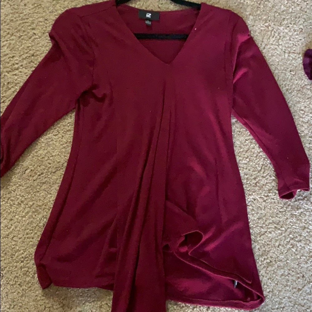 Purple formal blouse